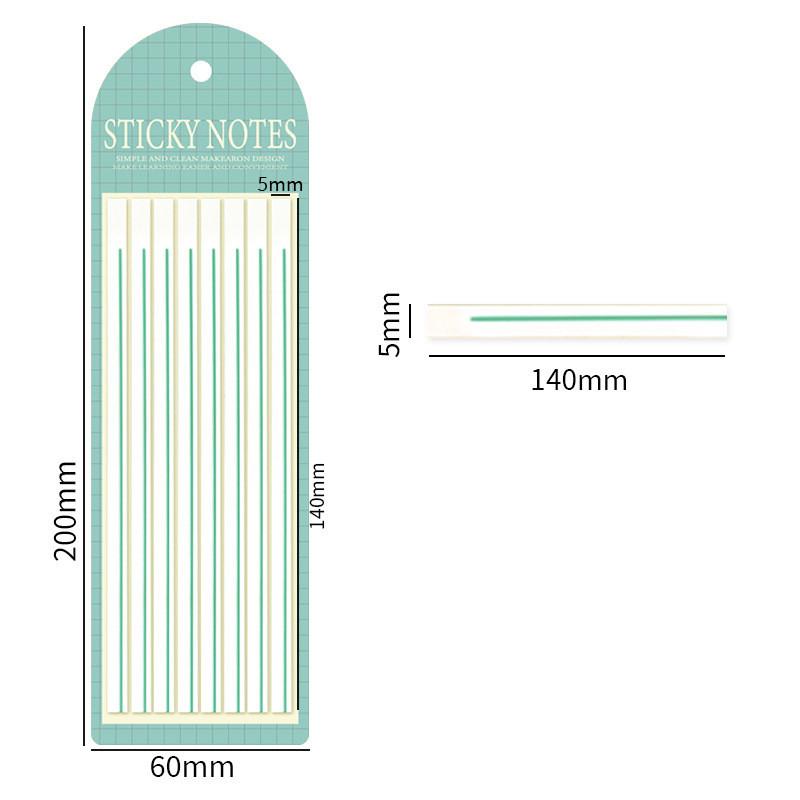 160sheets/set Strips Shape Sticky Note Index Label Knowledge Points Mark Stickers for Diary Notebook Decor Stickers Notepad