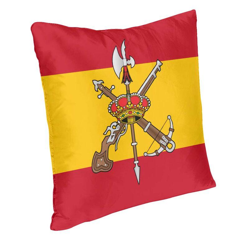 Spanish Legion Espanola Flag Cushion Cover 45x45 Cm Zipper Spain Coat Of Arms Soft Luxury Throw Pillow Case for Sofa Pillowcase