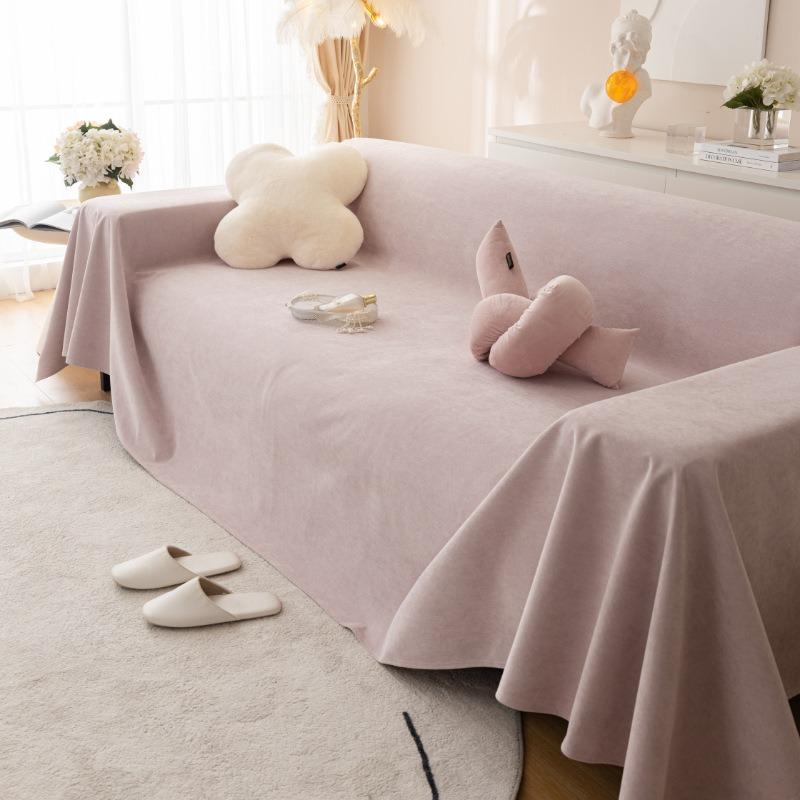 Four seasons universal fabric solid color waterproof sofa towel, modern simple pet urine sofa cushion towel
