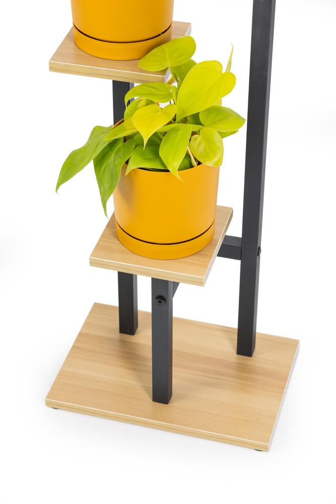 PEAK Universal Flower Stand - Black, 3-tier Flower Stand for 3 Pots