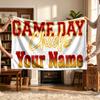 Kansas City Chiefs (1) Personalisierte Namensdecke Weich Gemütlich Geschenk für Sofa Bett Couch Heimdekoration