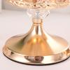 Tarro de Almacenamiento de Cristal Vintage con Tapa Dorada y Base Alta para Caramelos, Tarro de Caramelos para Mesa de Café