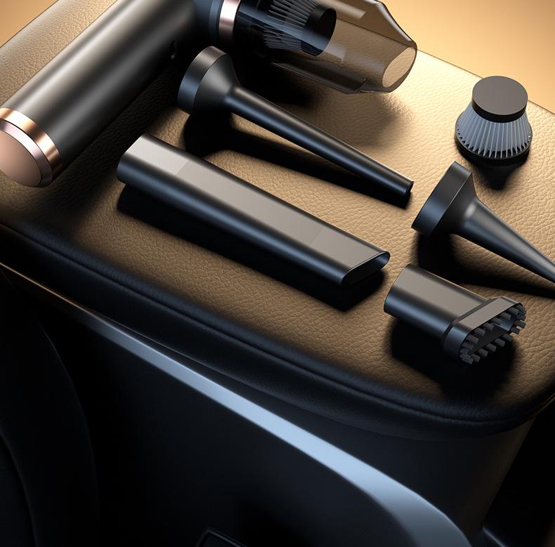 New 5-in-1 Wireless Handheld Car Vacuum Cleaner - Compact, Powerful, Super Suction