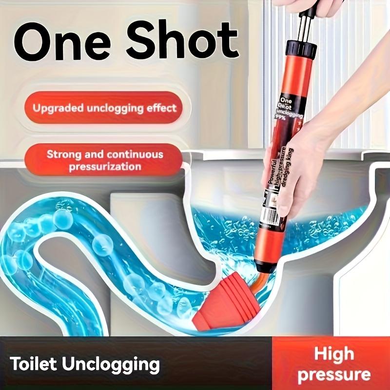 High-Pressure Toilet Plunger - Air Pressure Tool for Unclogging Toilets, Sinks, and Showers, Bathroom Maintenance, Shower Drain Maintenance