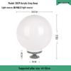 LED Waterproof Outdoor Post Light with Acrylic Spherical Shade