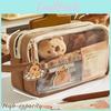 Case 1 Yousheng Set Pencil Set With Bonus Doll Stickers Waterproof Spacious Multilevel Compartments Pencil Pouch Capybara Doll Pencil Bag