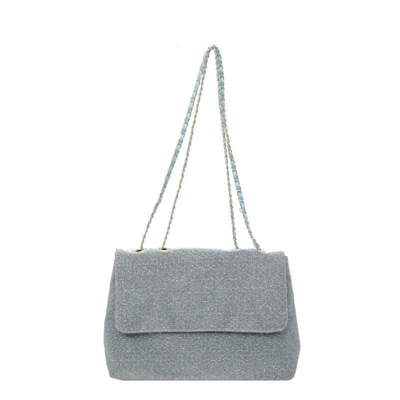 

Шикарная блестящая сумка-тоут в уличном стиле для женщин, новая, 2024 г., большая вместимость, на одно плечо зелёный