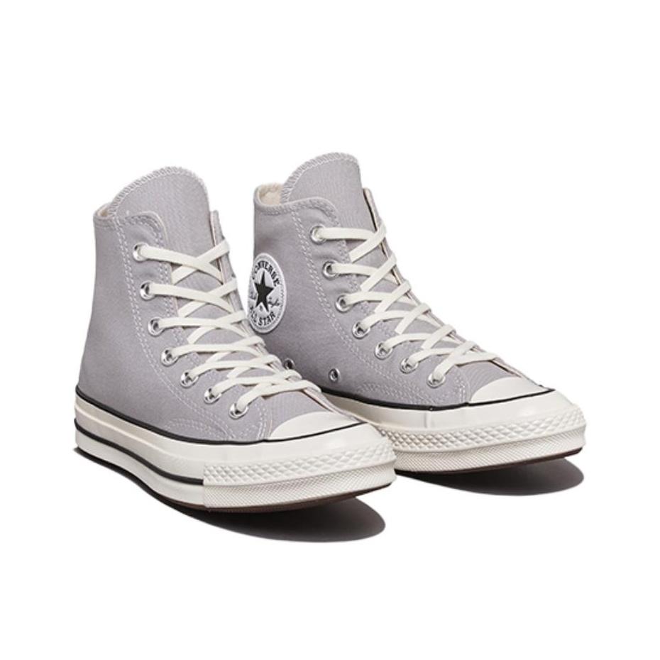 Converse Chuck 70 Vintage Canvas Low Grey Area Unisex Sneakers Egret Black A08615C