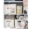 Student Dorm Metal Locker Hanging Wardrobe Organizer for Clothes, Underwear, and Socks