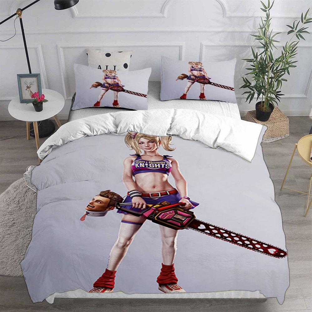 Lollipop Chainsaw Bedding Sets Bed Cover Comforter Duvet Cover Pillow Case 2-3 Pieces Sets Kids Adult Bedroom Decoration
