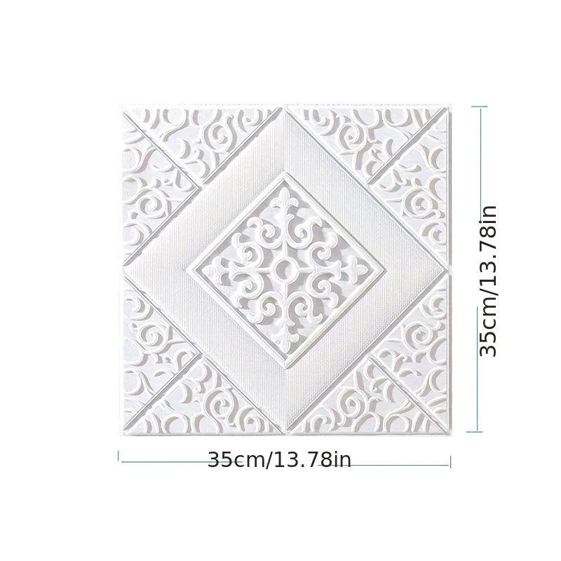 35cmx35cm Ölfest Dekoration Schlafzimmerdeko Wasserdichte Wanddekoration Schaum Selbstklebend Decke Antifouling Heimaufkleber