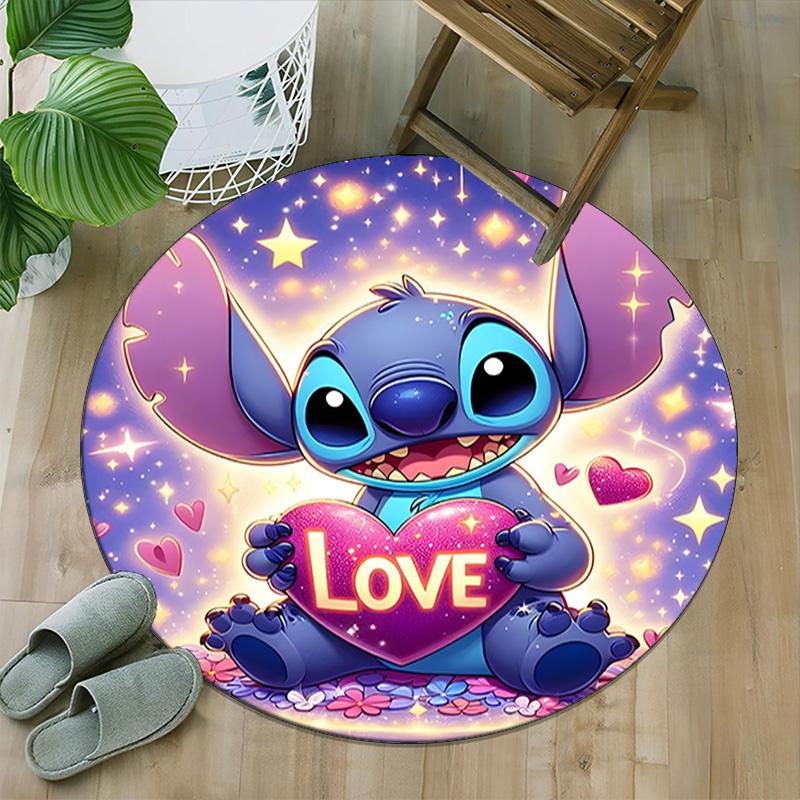 1pc S-Stitch10 Carpet, Round Rug, Comfortable, Suitable for Entryways, Living Rooms, Office, And Bedrooms, Christmas Decoration