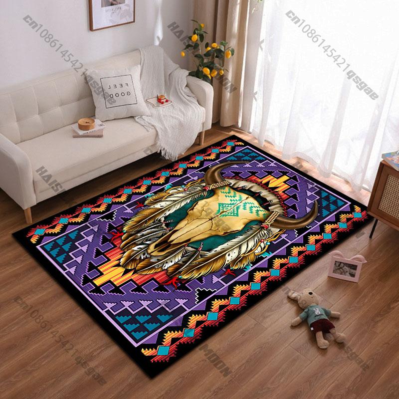 Native symbolism strength cultural heritage carpet Yoga living room room decor children s crawling mat doormat area rug 40x60cm