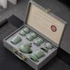 Ge Kiln Ceramic Kung Fu Tea Set - 10-Piece Gift Set