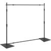 10ft X 10ft Pipe and Drape Kit, Heavy Duty Backdrop Stand with Carbon Steel Base, Adjustable Backdrop Support with 6 Clamps and A Carry Bag for