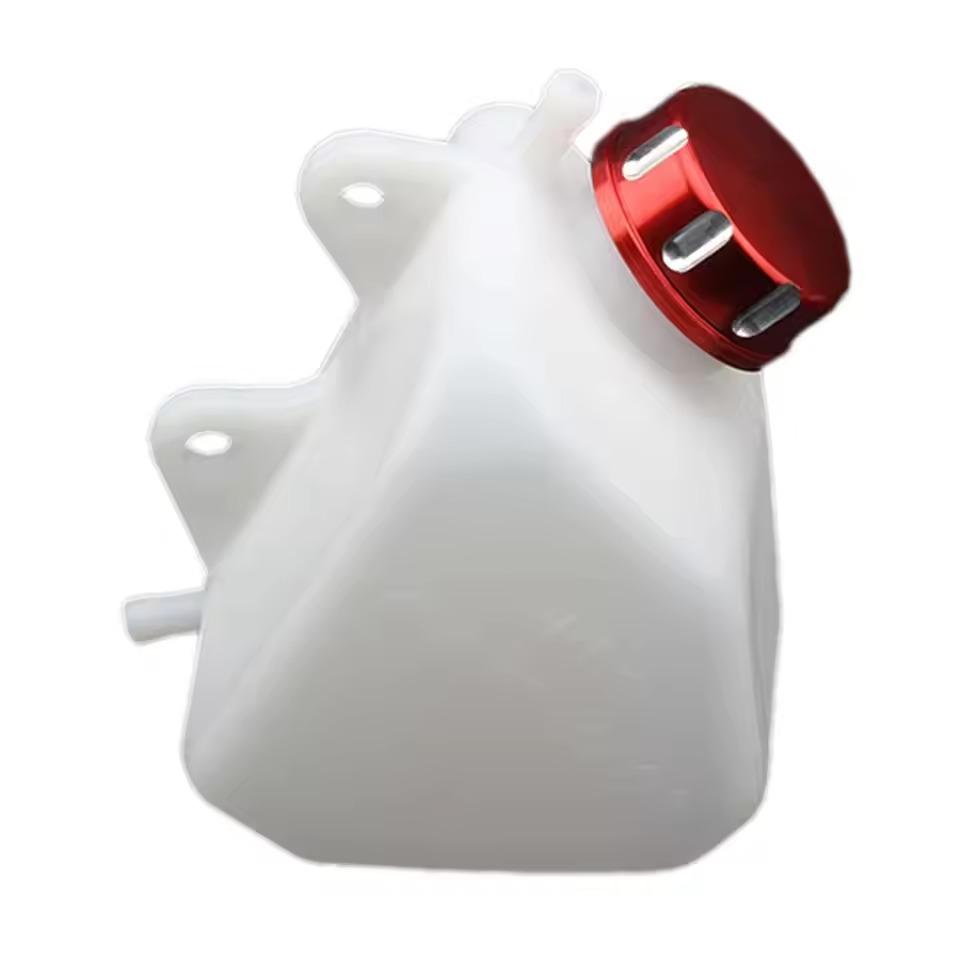 ATV UTV Motorcycle Accessory Coolant Reservoir Tank with Lid For Kawasaki KLX250 1994-2007 Radiator Water Bottle Motocross Parts
