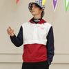 Martine Golf Color Block Hoody Anorak_Red (Men)