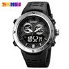 Cool trend multi-functional men's dual display waterproof luminous field training electronic watch