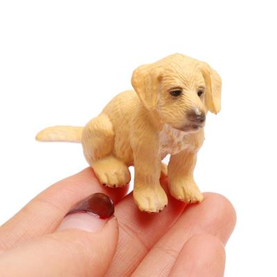Mini Jagdhund Dalmatiner Mops Hund Mikro Miniatur Figur Simulation Tiermodell Feengarten Dekoration Puppenhaus Zubehör
