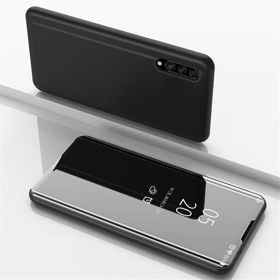 Smart View Spiegel Flip Case Für Samsung Galaxy A17 4G SM-A175F A 17 5G Buch Hülle Ständer Falten Stoßfest Capa Schale Coque Fundas