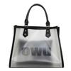 Transparente Jelly-Tasche Damen große Kapazität 2025 neue Sommer personalisierte Umhängetasche Textur Kind und Mutter Pendler Tragetasche