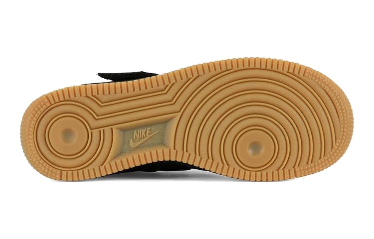 Kids' Sneakers Nike Air Force 1 Utility Black Gum (GS) Black/White-Gum Medium Brown
