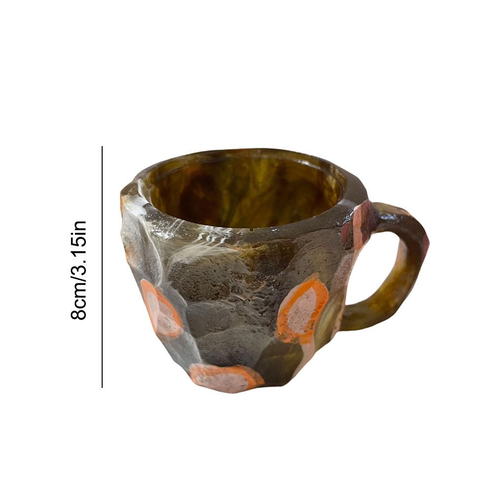 Coffee Mugs Imitation Mineral Crystal Elegant Imitation Mineral Cup Multi-use Imitation Mineral Crystal Mug for Home Office