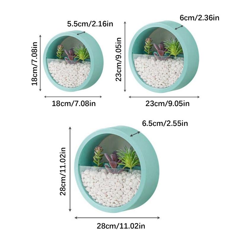 Wall Mounted Plant Hanging Container Easy No Tool Setups Ideal For Green Decoration Vertical Gardening In Compact Area