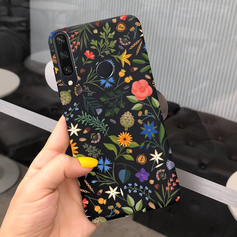 For Huawei Y6P Y7P Case 2020 New Fashion Butterfly Flower Painted Phone Cover For Huawei Y7P Funda Y 7P Y 6P HuaweiY6P Soft Capa