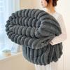 Luxurious Faux Rabbit Fur Throw Blanket Soft,Warm&Cozy for Couch,Bed,Office,Travel Versatile All-Season Gift,Christmas Present