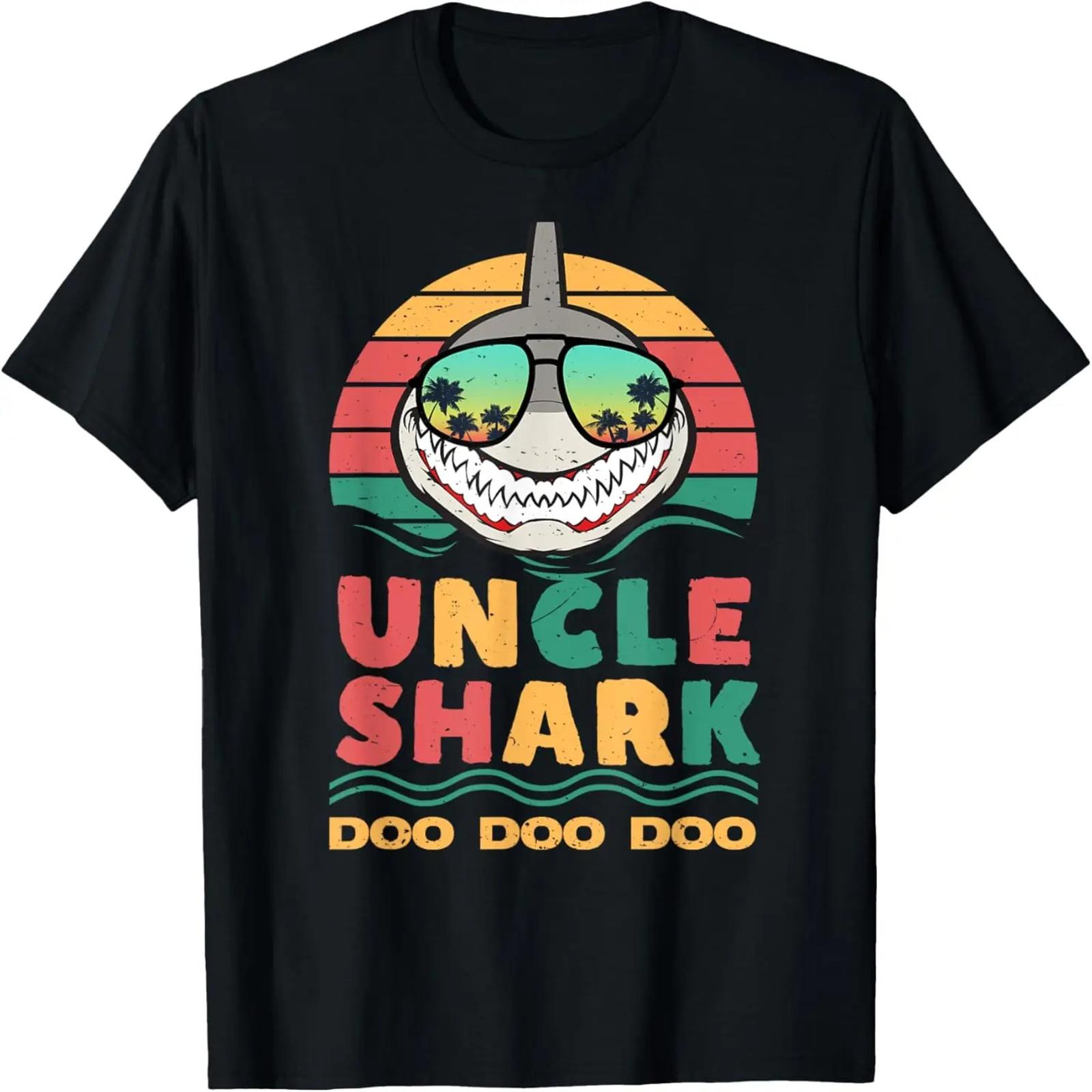 

Uncle Shark Father s Day Papa Dad Uncle Men Gift T-Shirt XXXXXL