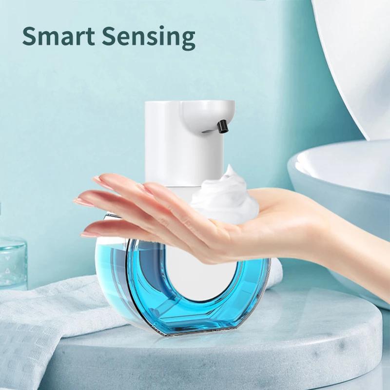 400/550ml Automatic Liquid Soap Dispenser Wall Mounted Infrared Sensor USB Rechargeable Smart Sanitizer Hand Washer For Bathroom