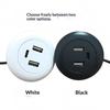 1Pcs Type-C Usb Charger 3 In 1 Splitter Desktop Hole Embedded Usb Hub For Laptop Pc Mobile Phone Charging Furniture Office Socke