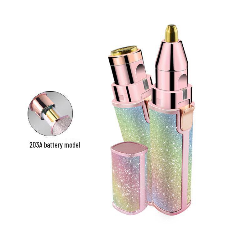 Japanese USB Lipstick Eyebrow and Body Trimmer: 2-in-1 Electric Painless Epilator