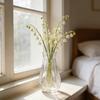 Plastic Clear Bud Vase Decorative Flower Vase Plant Holder Modern Centerpiece Vase for Home Wedding Party