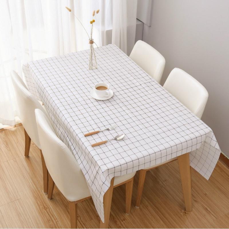 1PCS Home Waterproof Tablecloth Easy To Clean The Living Room Table Oil-proof Anti-scalding PVC Table Cloth