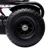 Go-kart a pedali in metallo per bambini con sedile regolabile pneumatici gonfiabili nero