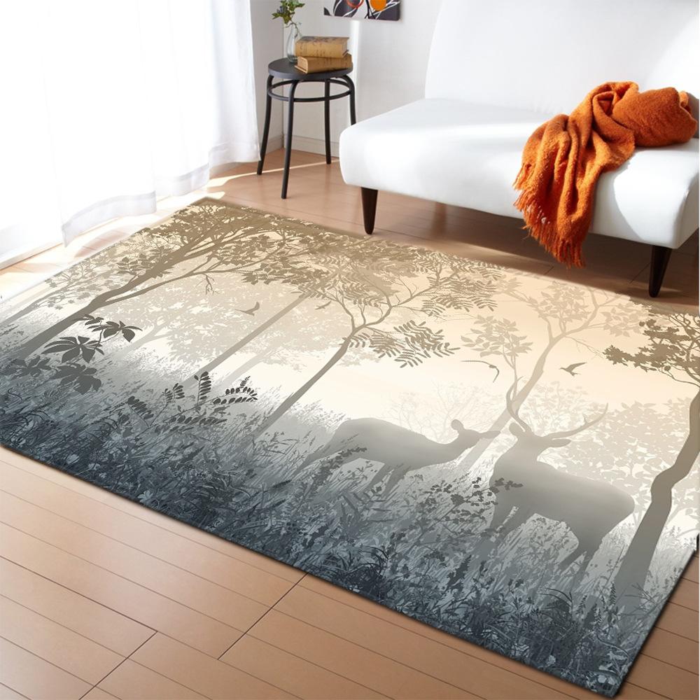 Leopard Tiger 3D Carpet Living Room Area Rug Kids Play Room Mat Dinosaur Boys Bedroom Rug Kitchen Mats Floormat Entrance Doormat