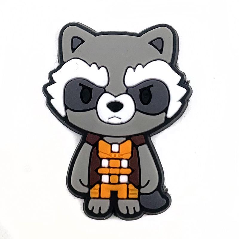 Marvel Series Croc Shoe Charms: Removable PVC Buckles for Holey Shoes