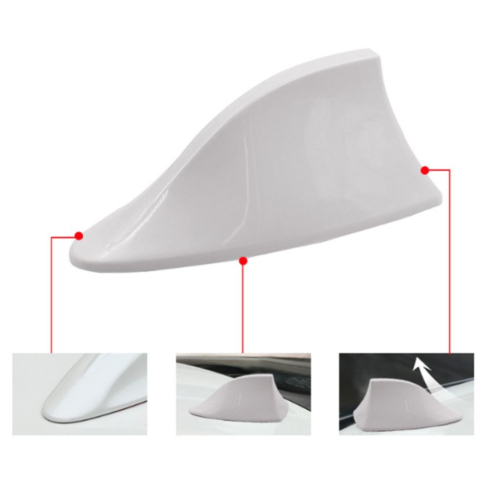 FM/AM Car Shark Fin Antenna Punch-free Auto Roof Shark Fin Aerial  Car Accessories