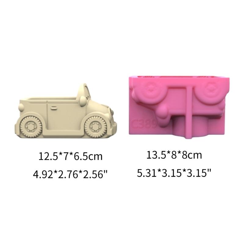 Formă din silicon din gips pentru autoturisme, bricolaj, suculente, ghiveci de flori din beton, vază, ipsos, mucegai de ciment, matriță de lut, matriță pentru suport de lumânare