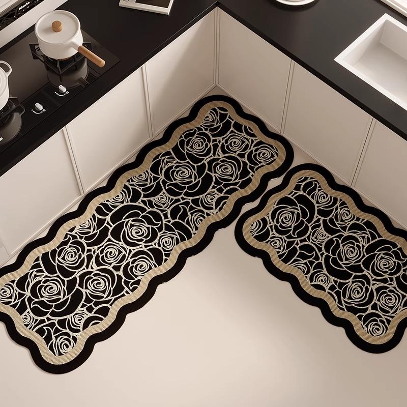 Non-slip Kitchen Floor Mat Diatom Mud Water and Oil Absorbing Rugs Home Decoration Absorbent Bathroom Anti-slip Bath Mat