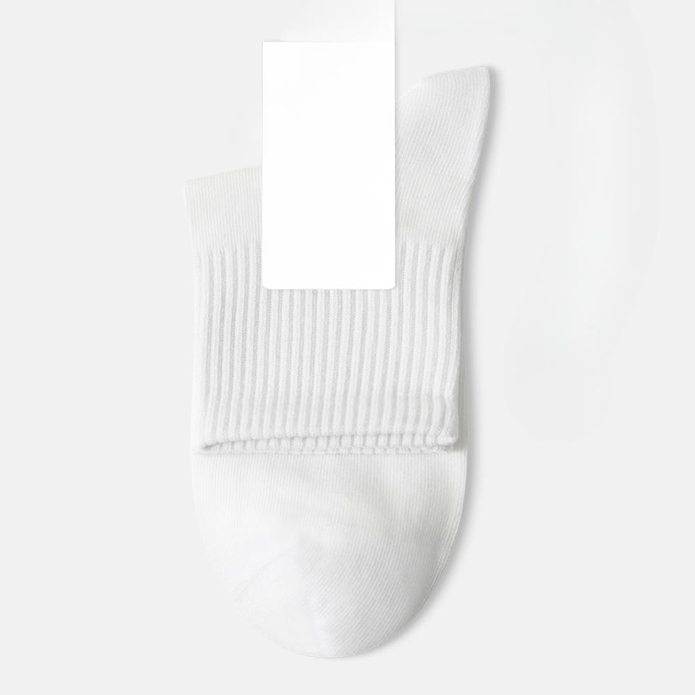 Female Spring and Summer Pure Cotton Anti Sweat Absorbable Breathable Boneless Tube Socks