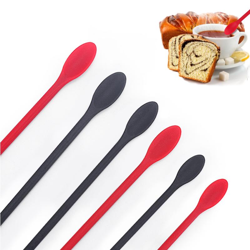 1Set/3pcs Baking Tools, New Mini Silicone Small Tip Scraper Cosmetic Bottle Scraper Set Jam Scraping Spoon