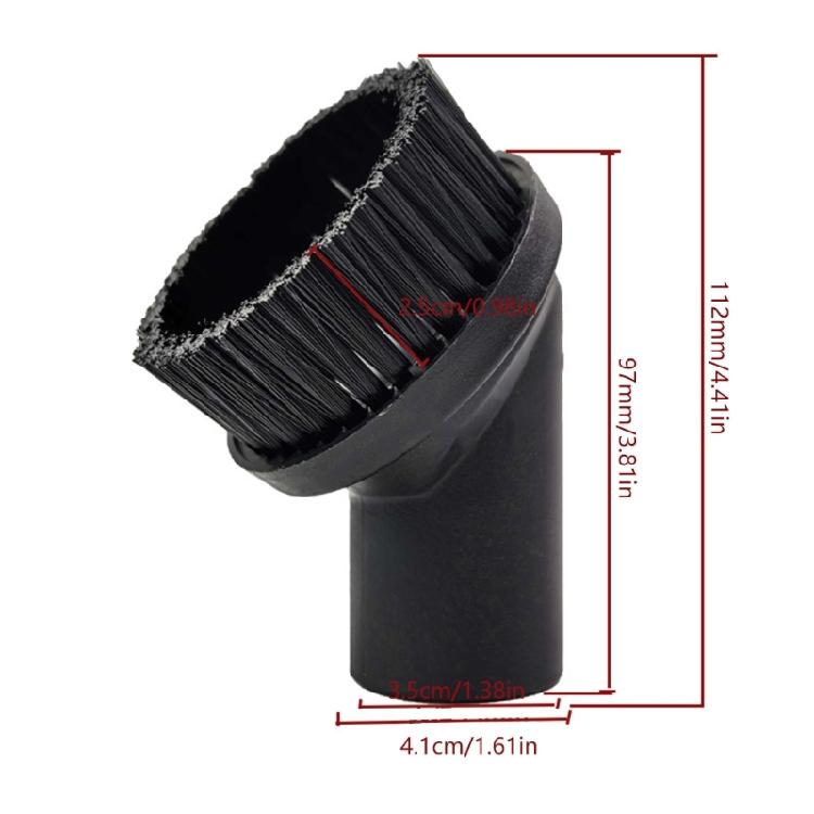 Heavy Duty 35mm Vacuum Attachment Dust Brush Vacuum Brush For Vacuum Cleaner Accessories Replacement Round Brush