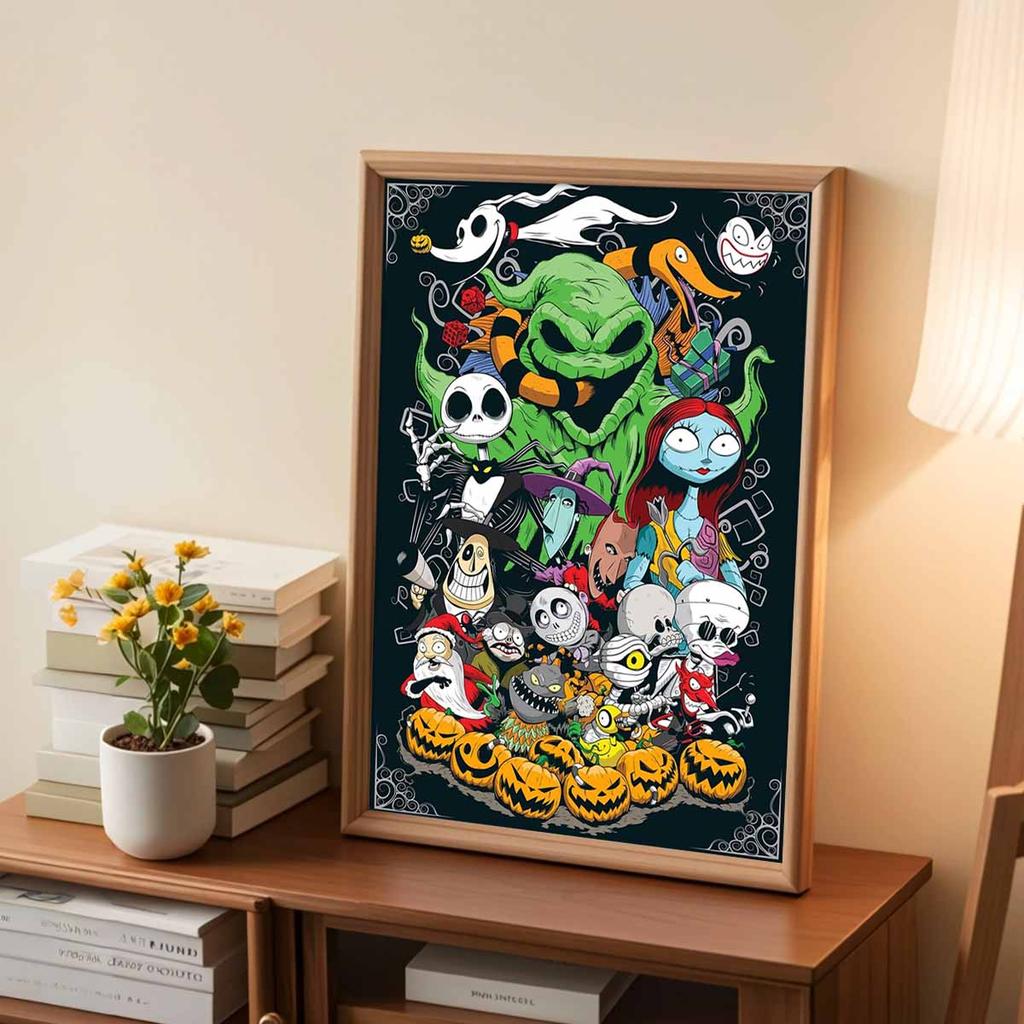 DIY Diamond Painting Halloween Skeleton Cross Stitch Kit Mosaic Art Diamond Painting Full Circle Diamond Home Decoration