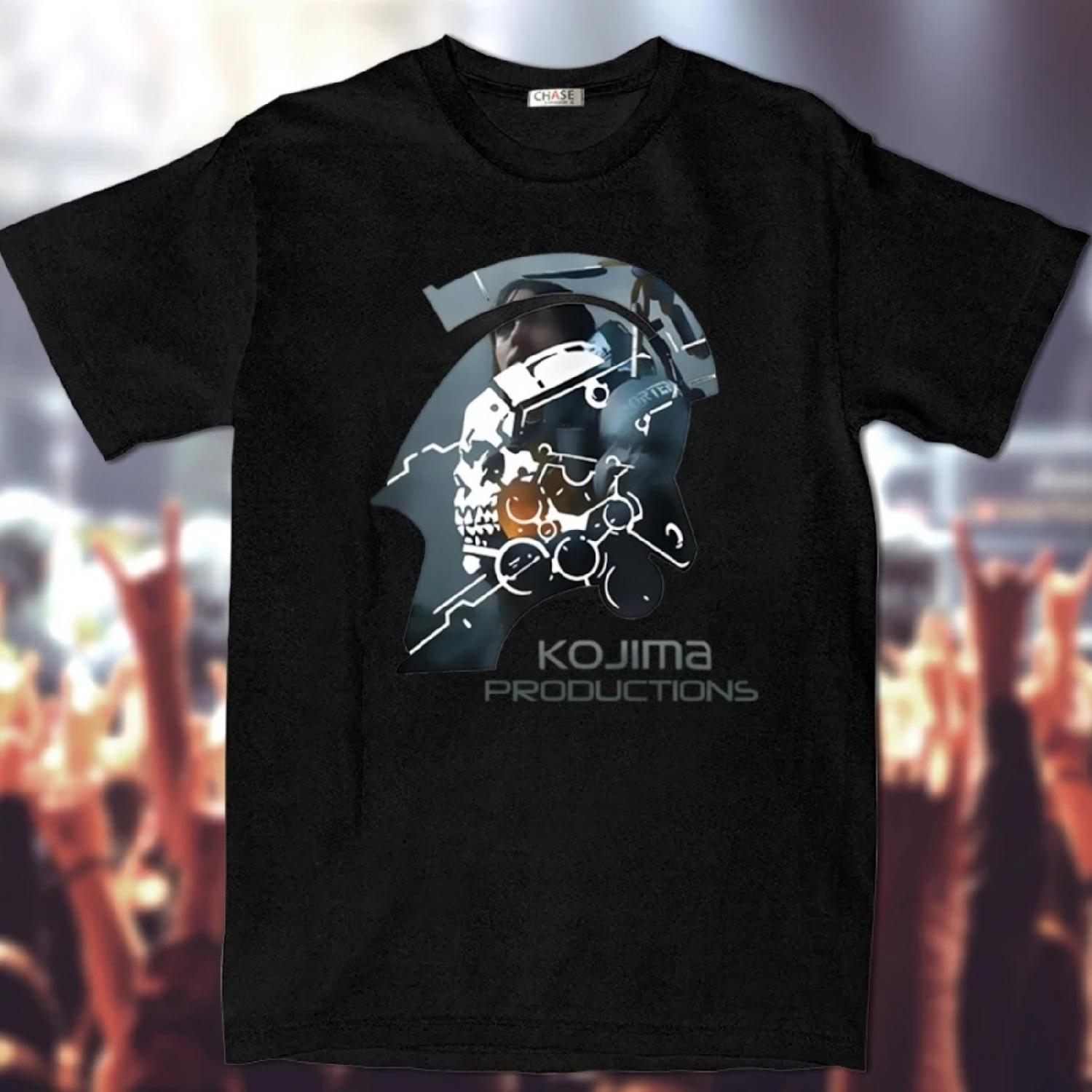 LE Men s Metal Gear Kojima Productions T Shirts MGS Hideo Kojima T-Shirt Death Stranding Cotton Tops Short Sleeve Tees Printed XXXXXL разноцветный