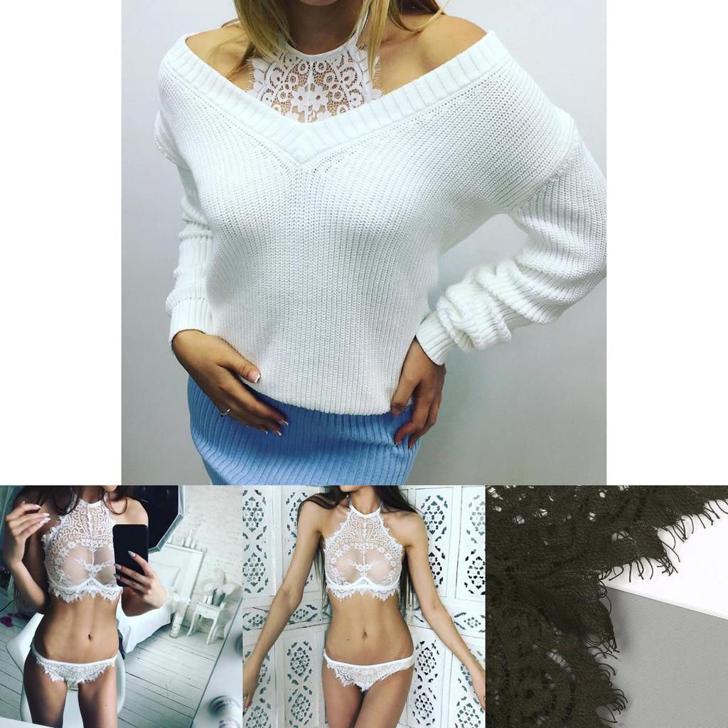 Fashion Womens Sexy Lingerie Lace Flowers Push Up Top Bra Pants Underwear Set