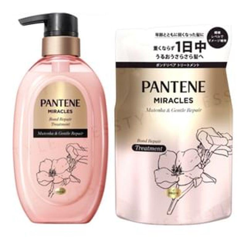 PANTENE Япония - Средство для восстановления поврежденных волос Miracles Bond Repair Mutenka & Gentle Repair 350g Refill