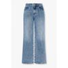 Voice Of Voices Semi Wide Back Banding Denim Pants 7156355005